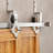 Brushed Nickel Diamond Design Z-Shape Double Track Bypass Two Door Hardware Kit(Door Not Included）-45200056