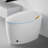 Unique Smart Toilet With Bidet Built In, Intelligent One Piece Toilet For Modern Bathroom, Auto Open/Close Seat, Foot Sensor, LED Display,Night Light, Warm Water & Dryer-114631457