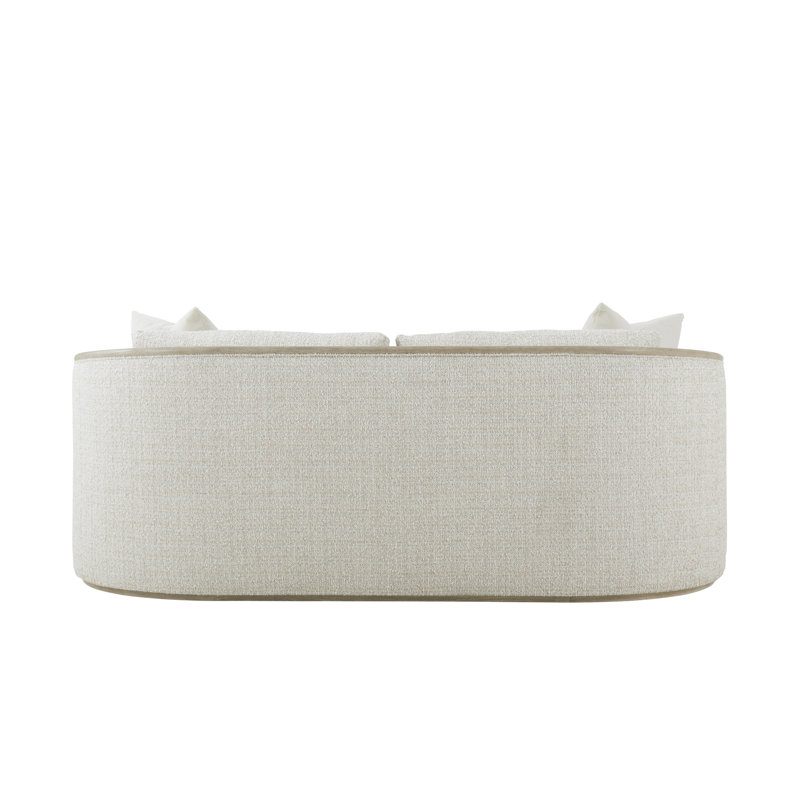 Toulon Chalk Tweed Sofa, Ivory