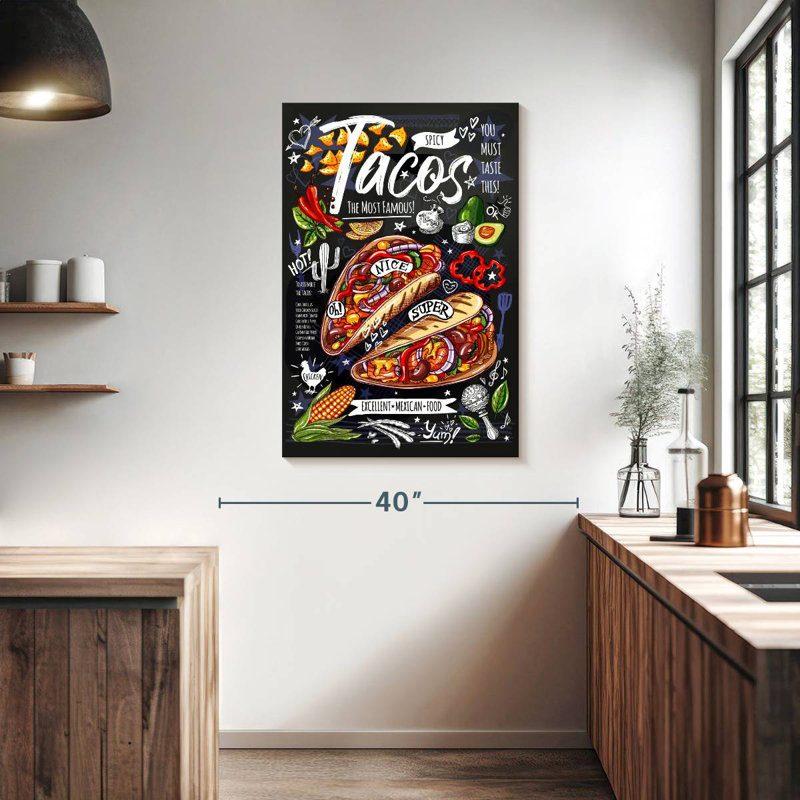 Tacos épicés Yarlin, H 39 po x l 26 po