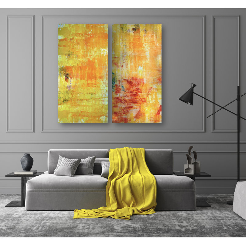 Happy Print by John Beard, White Floater Framed, 30" H x 60" W x 3" D