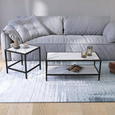 Dewann 2 Piece Wooden Nesting Coffee Table