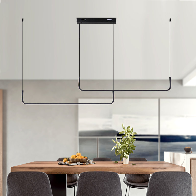 Columbus 2 - Light 43.9"W LED Modern Linear Chandelier