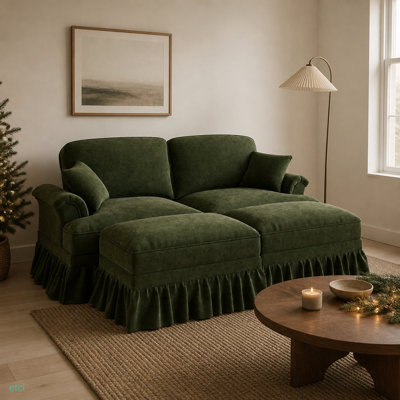 Upholstered 72.8 " Chenille Sofa
