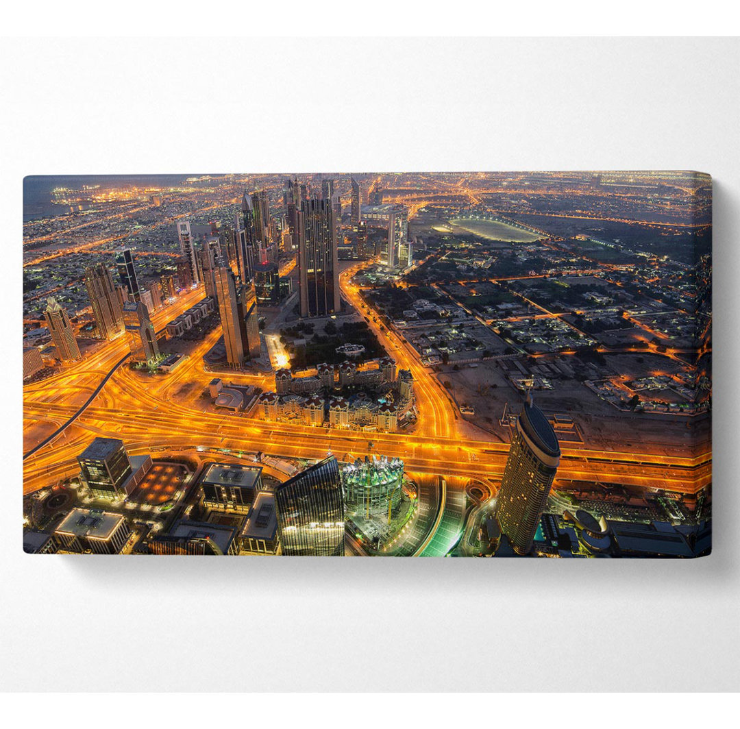 Emerfield Golden Roads Through The City - Kunstdrucke auf Leinwand