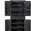 Armoire de cuisine de 71 po de hauteur avec 3 organisateurs coulissants, armoire de rangement autoportante avec 6 tablettes de porte et 2 tiroirs