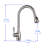 Single Handle Pull Down Sprayer Kitchen Faucet in Chrome-37060928