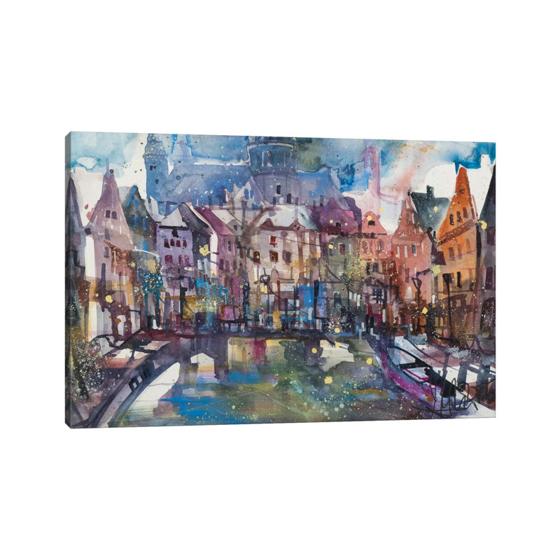Amsterdam by Andreas Mattern - Wrapped Canvas Painting, 101.6 cm H x 66.04 cm W x 1.91 cm D