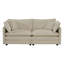 Ensemble de salon 2 pièces, causeuse et canapé rembourrés 2 pièces pour salon de bureau à domicile, ensemble de canapé 2, ensemble de canapé 2 pièces (2 + 2 places) pour le salon, chenille beige-518924125-518924127