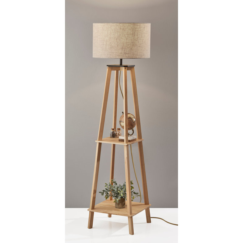 Lampe sur pied Lavondia, Naturel