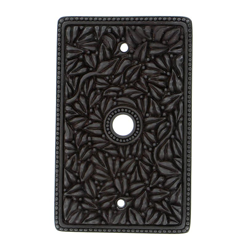 San Michele 1-Gang Coax Wall Plate, Oil-Rubbed Bronze