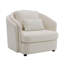 Chaise en lin beige Mariko avec coussin