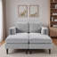Chaise longue moderne à combinaison libre avec accoudoirs à double couche-1040225687