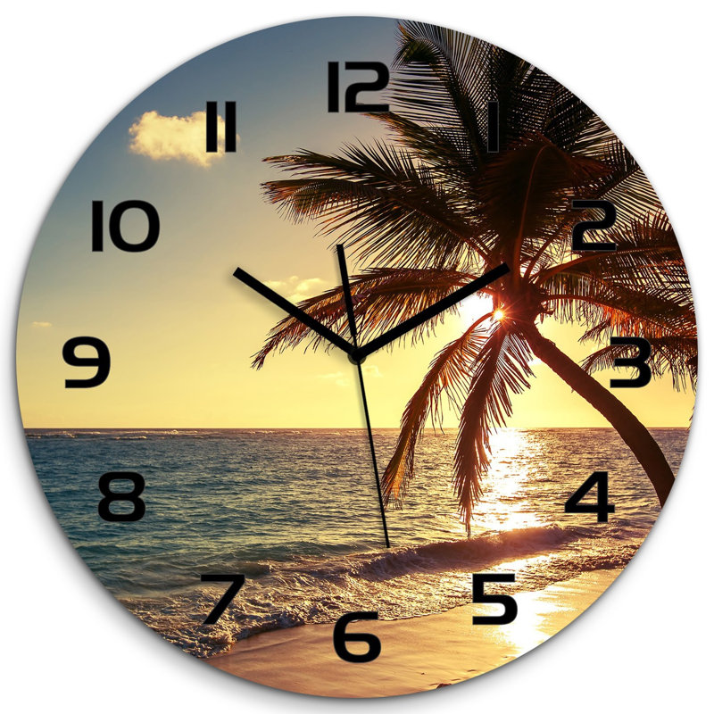 Jofiel Glass Wall Clock