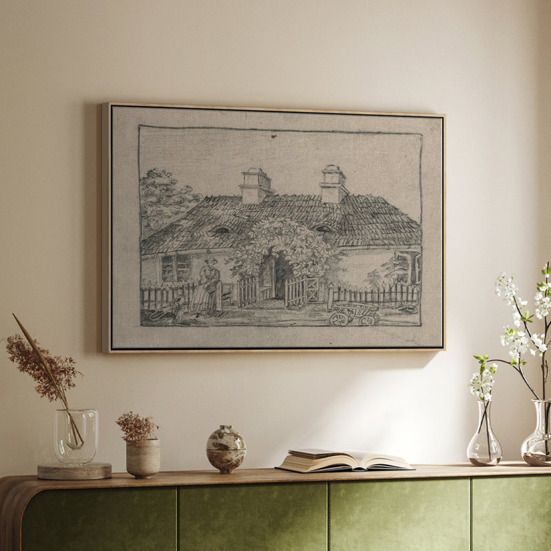 Croquis rétro - LXII, H 25 po x l 37 po x P 1,5 po, Toile tendue