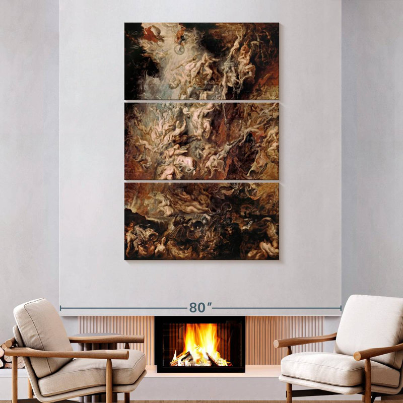 Fall Of The Damned, 74" H x 48" W