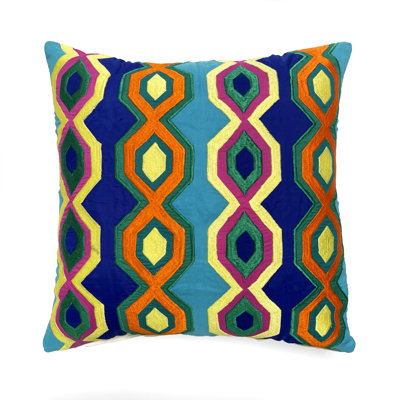 Geometric Cotton Throw Pillow