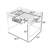 Metal Loft Bed with Bookshelf and Guardrails-1676270421