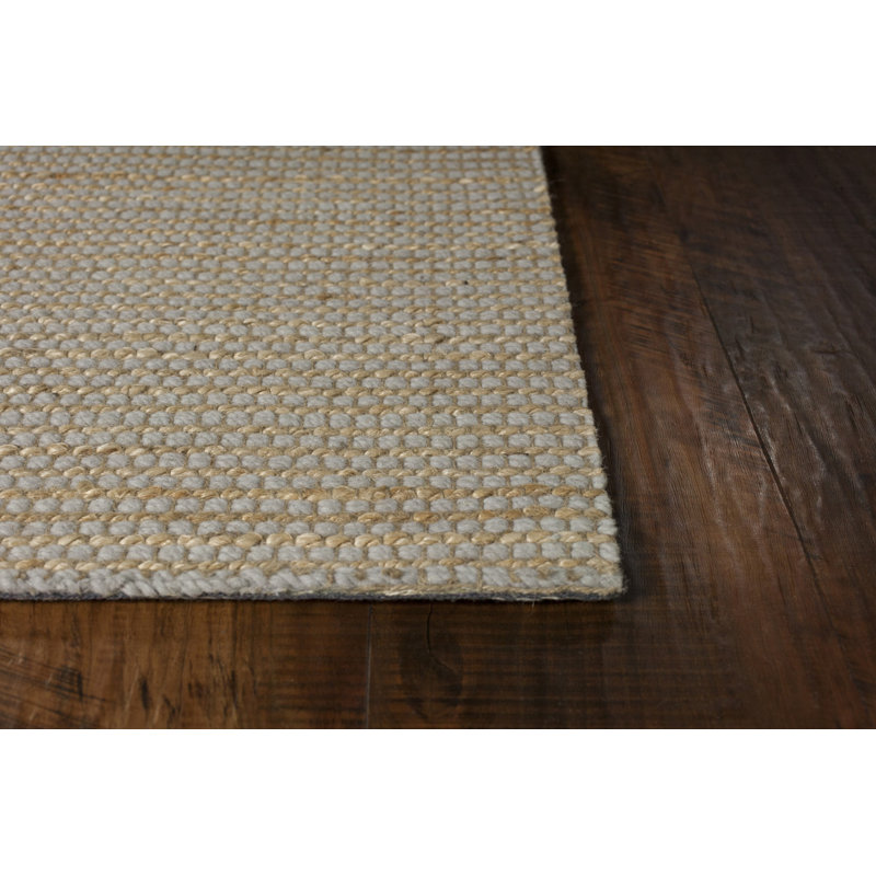 Tapis brun clair en laine tissé à la machine 6 pi 6 po x 9 pi 6 po Olimpiada