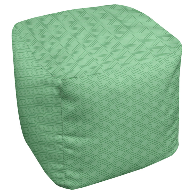 Upholstered Ottoman, Green
