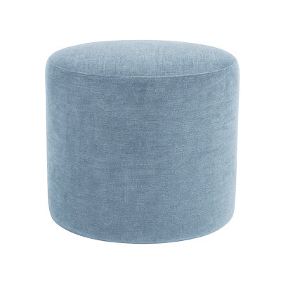 Crescendo 19" Wide Round Pouf Ottoman
