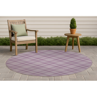 Tapis d'extérieur antidérapant Lily Tartan