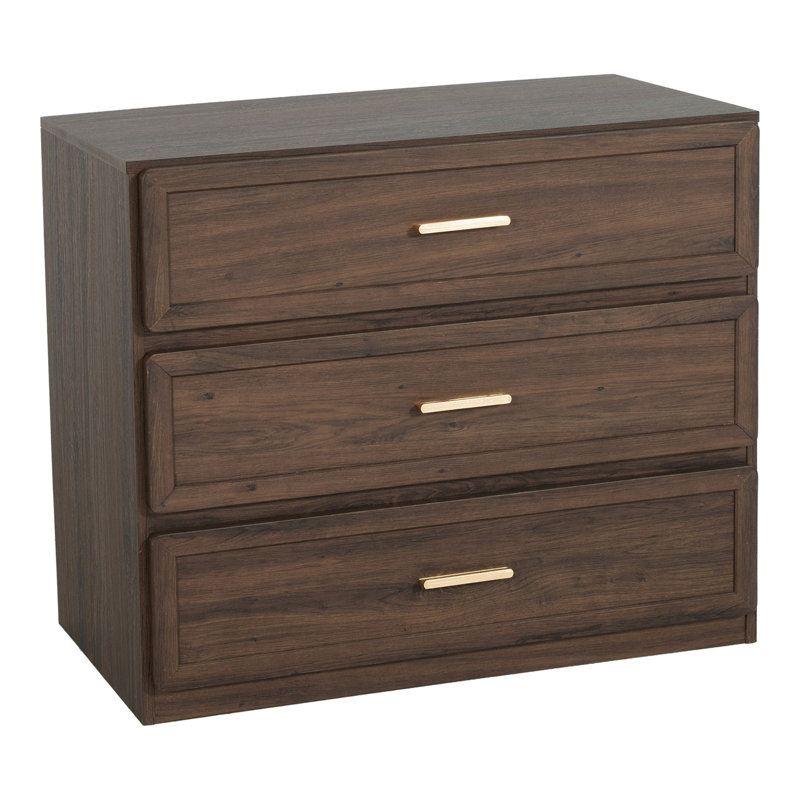 Aven 3-Drawer Nightstand, Walnut