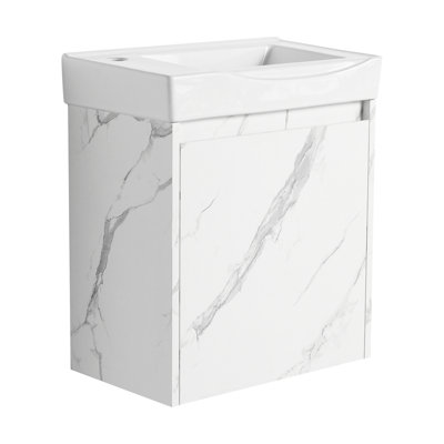 Meuble-lavabo de salle de bain 20 "avec lavabo - blanc