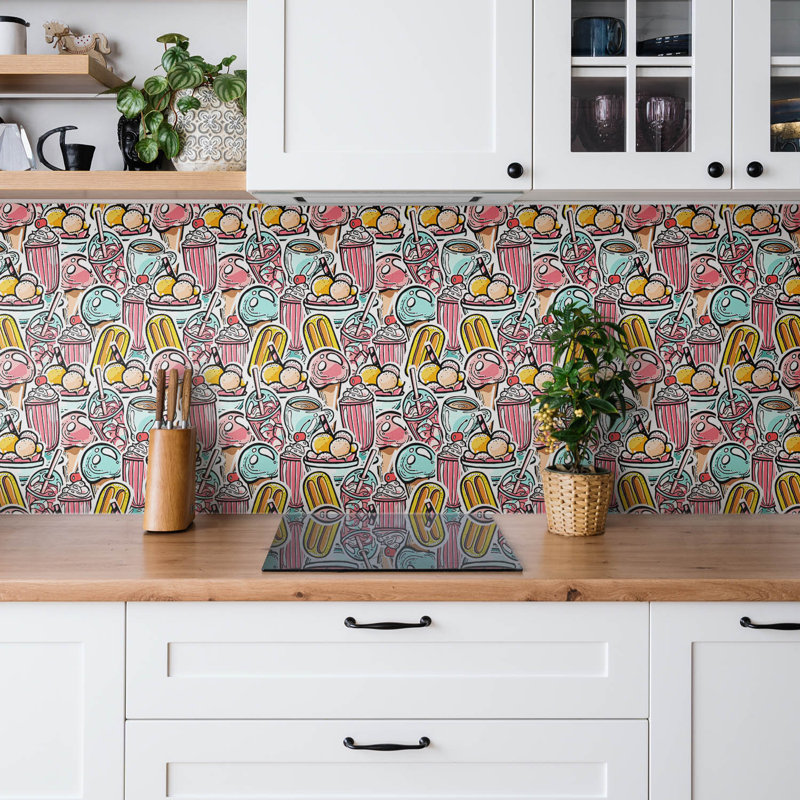 Auset 30 x 30 cm PVC Singular Tile in Blue/Pink