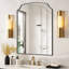 Miroir mural arqué en fer pour salle de bain et chambre à coucher-1011175140-1011175143