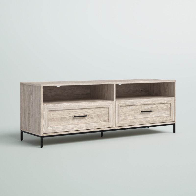 Braxten 58" 2-Drawer TV Stand for TVs up to 60", Birch