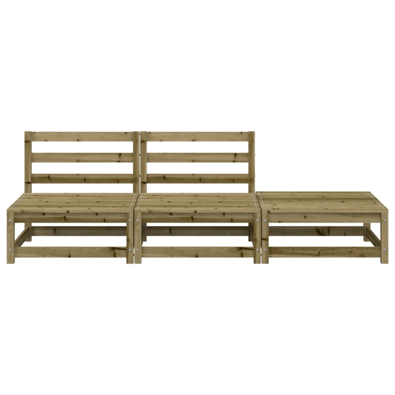 Ezra 210cm Wide Wood Patio Sofa