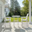 Ensemble de bar de patio durable en Hdpe 3 pièces, ensemble de bar de style bord de mer pour recevoir