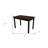 48" Dark Brown Solid Wood Dining Table
