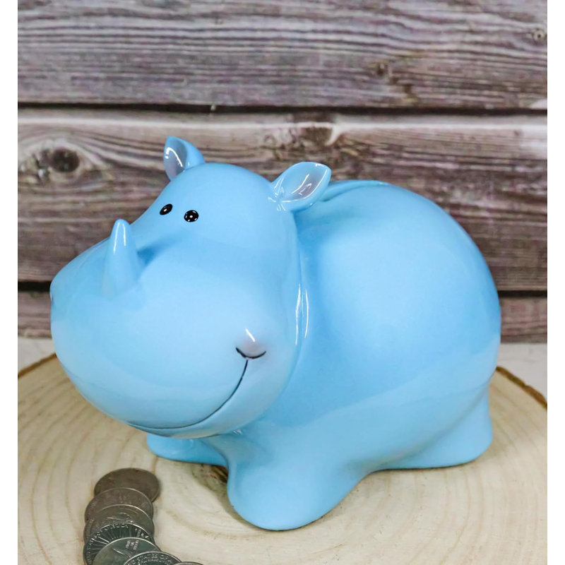 Figurine tirelire fantaisiste Pachyderm Rhino