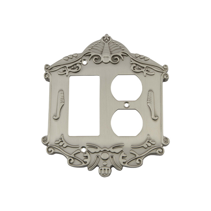 Plaque murale Victorian, Nickel satiné