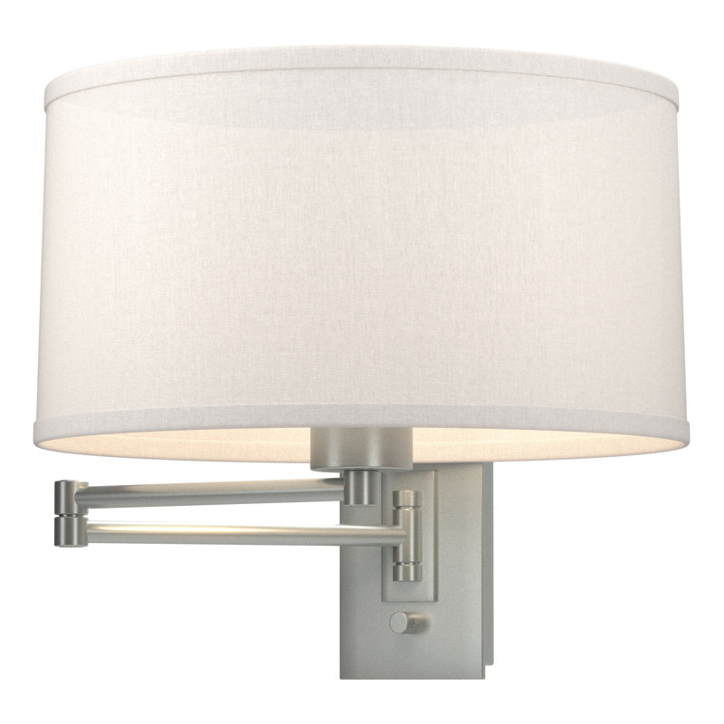 Simple Lines 1 - Light Dimmable Swing Arm, Flax, Vintage Platinum