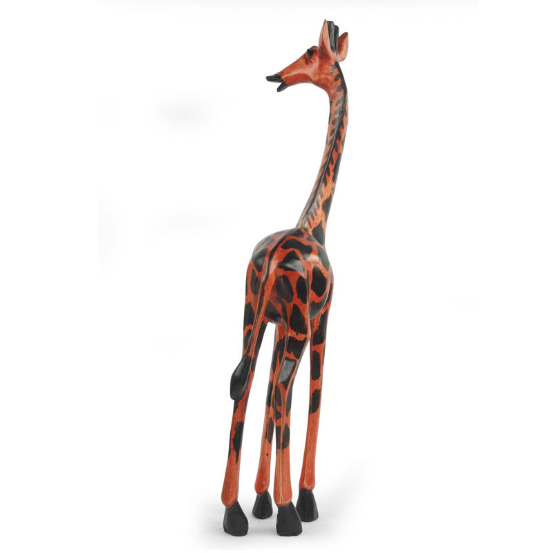 Sculpture en bois giraffe fier Mccurley