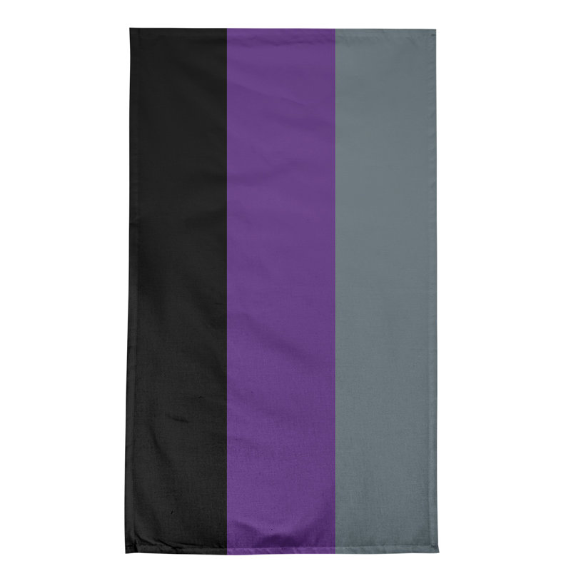 Tea Towel Kitchen Towel, Cotton Blend, Black/Purple/Slate Gray