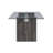 Grey Washed Dining Table with Tempered Glass