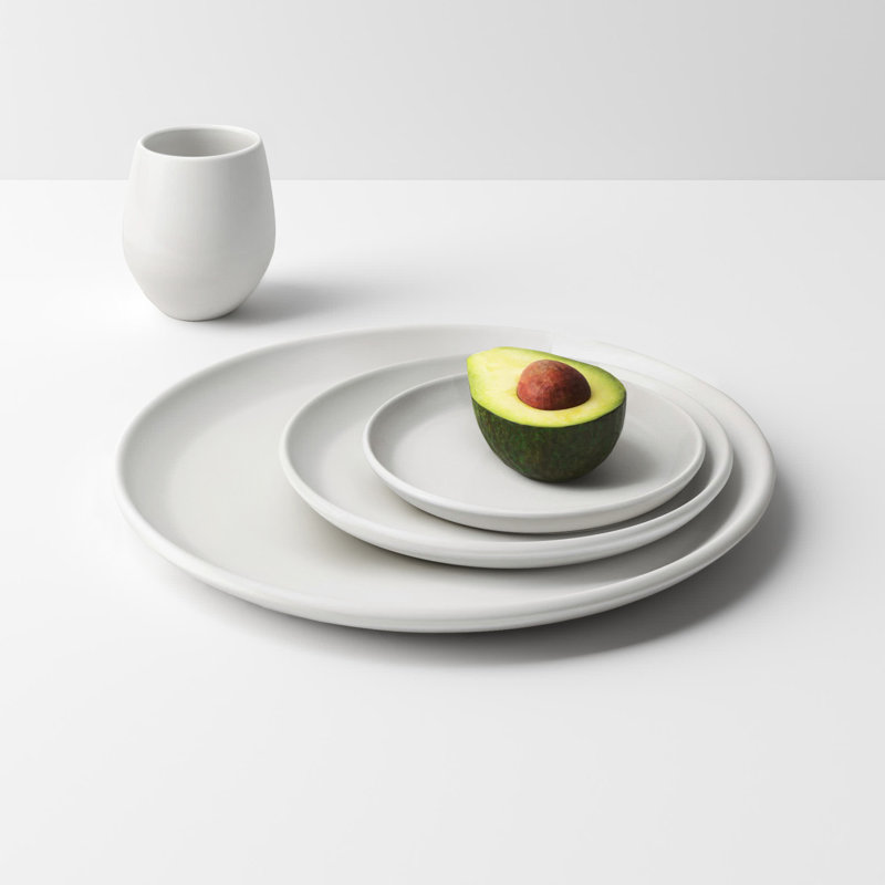 Borgen Stoneware Dinnerware Set, Pearl
