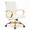 Fauteuil de bureau pivotant en cuir Naudain
