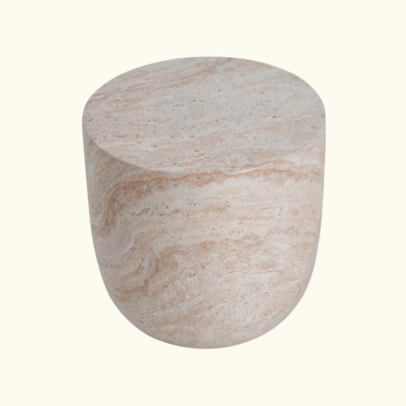 Table d'appoint d'extérieur / d'intérieur en béton léger
