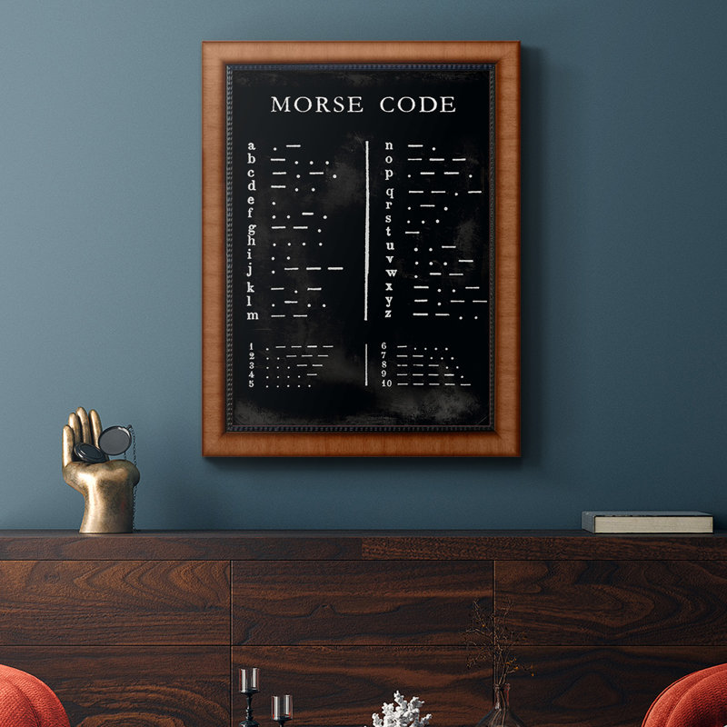 " Morse Code Chart ", 18" W x 27" H