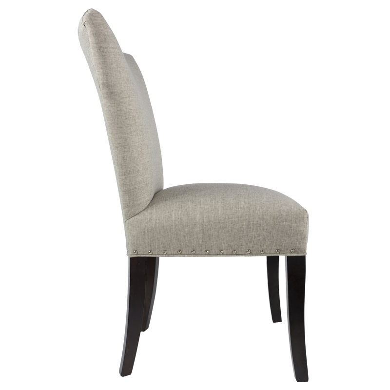 Chaise parsons rembourrée en lin Canonbury Carleton, Chameau