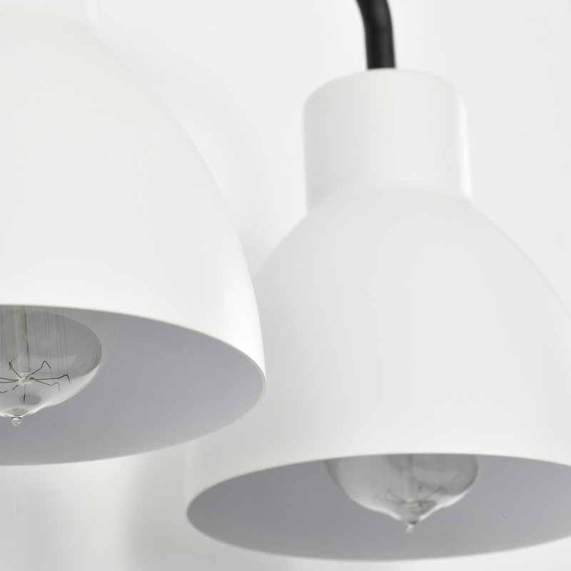 Florian 3 - Light Dimmable Vanity Light, Matte Black, Matte White