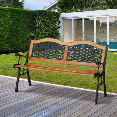 Banc de jardin extérieur Outsunny