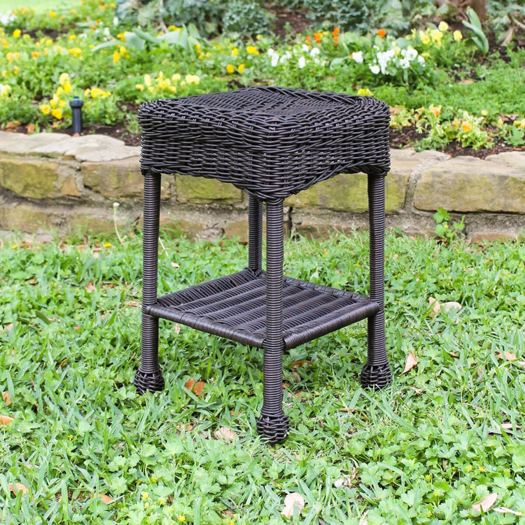 Arved Square Wicker/Rattan Outdoor Side Table