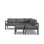 Canapé modulaire en métal à 5 places avec repose-pieds Greyson