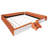 King  Size Velvet Upholstered Daybed with Stairs & Gas Lift Storage Ottoman, Contrast Color, Padded Guardrails, Brown+White-324897669-324897676